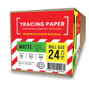 01-08_02 กระดาษไขพล็อต (Tracing Paper) 90/95 แกรม A1-24" (61cm/50m)