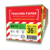 กระดาษไขพล็อต (Tracing Paper) 90/95 แกรม A0-36" (91.4cm/50m)