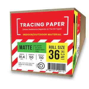 01-11_02 กระดาษไขพล็อต (Tracing Paper) 110/115 แกรม A0-36" (91.4cm/50m)