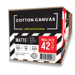 05-3_02 ผ้าใบแคนวาสเคลือบด้าน เนื้อคอตตอน (Canvas Cotton) 350 แกรม B0-42" (106cm/18m)