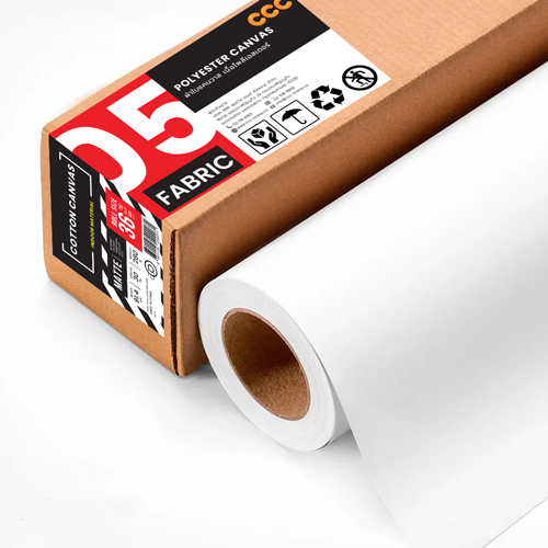 05-7_01 ผ้าใบแคนวาสเคลือบด้าน เนื้อโพลีเอสเตอร์ (Polyester Canvas) 280 แกรม A0-36" (91.4cm/30m)