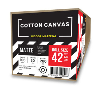 05-8_02 ผ้าใบแคนวาสเคลือบด้าน เนื้อโพลีเอสเตอร์ (Polyester Canvas) 280 แกรม B0-42" (106cm/30m)