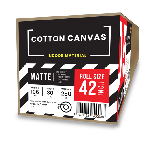 05-8_02 ผ้าใบแคนวาสเคลือบด้าน เนื้อโพลีเอสเตอร์ (Polyester Canvas) 280 แกรม B0-42" (106cm/30m)