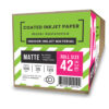 กระดาษอิงค์เจ็ทเคลือบด้าน (Matte Coated InkJet Paper) 120 แกรม B0-42" (106cm/35m)