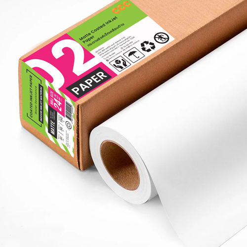 กระดาษอิงค์เจ็ทเคลือบด้าน (Matte Coated InkJet Paper) 150 แกรม A1-24" (61cm/30m)