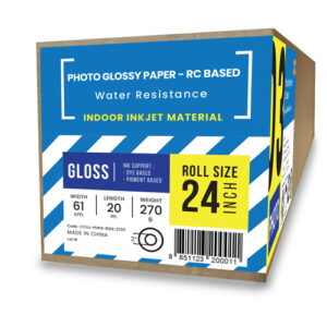 PLG270A1R3 กระดาษโฟโต้อิงค์เจ็ทเนื้อมันเงา (Photo Glossy Paper) 270 แกรม A1-24" (61cm/20m)