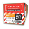ฟิล์มพีพีอิงค์เจ็ทเคลือบด้าน (Matte PP InkJet Film) 200 แกรม A1-24" (61cm/30m)