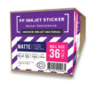สติกเกอร์พีพีอิงค์เจ็ทเคลือบด้าน (Matte PP InkJet Sticker) 150 ไมครอน A0-36" (91.4cm/50m)